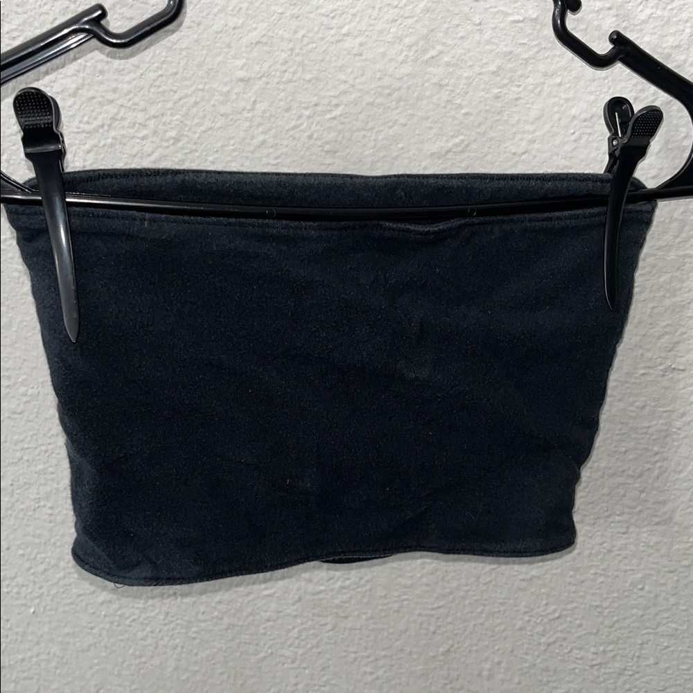 Hollister Black Reversible Tube Top with Daisy Accents - Picture 2 of 3